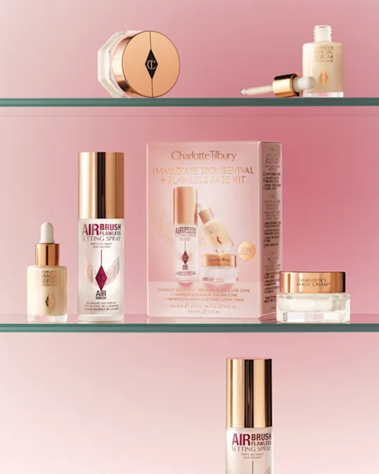 CHARLOTTE'S IMMEDIATE SKIN REVIVAL + FLAWLESS BASE KIT HYDRATE & PRIME ICONS KIT