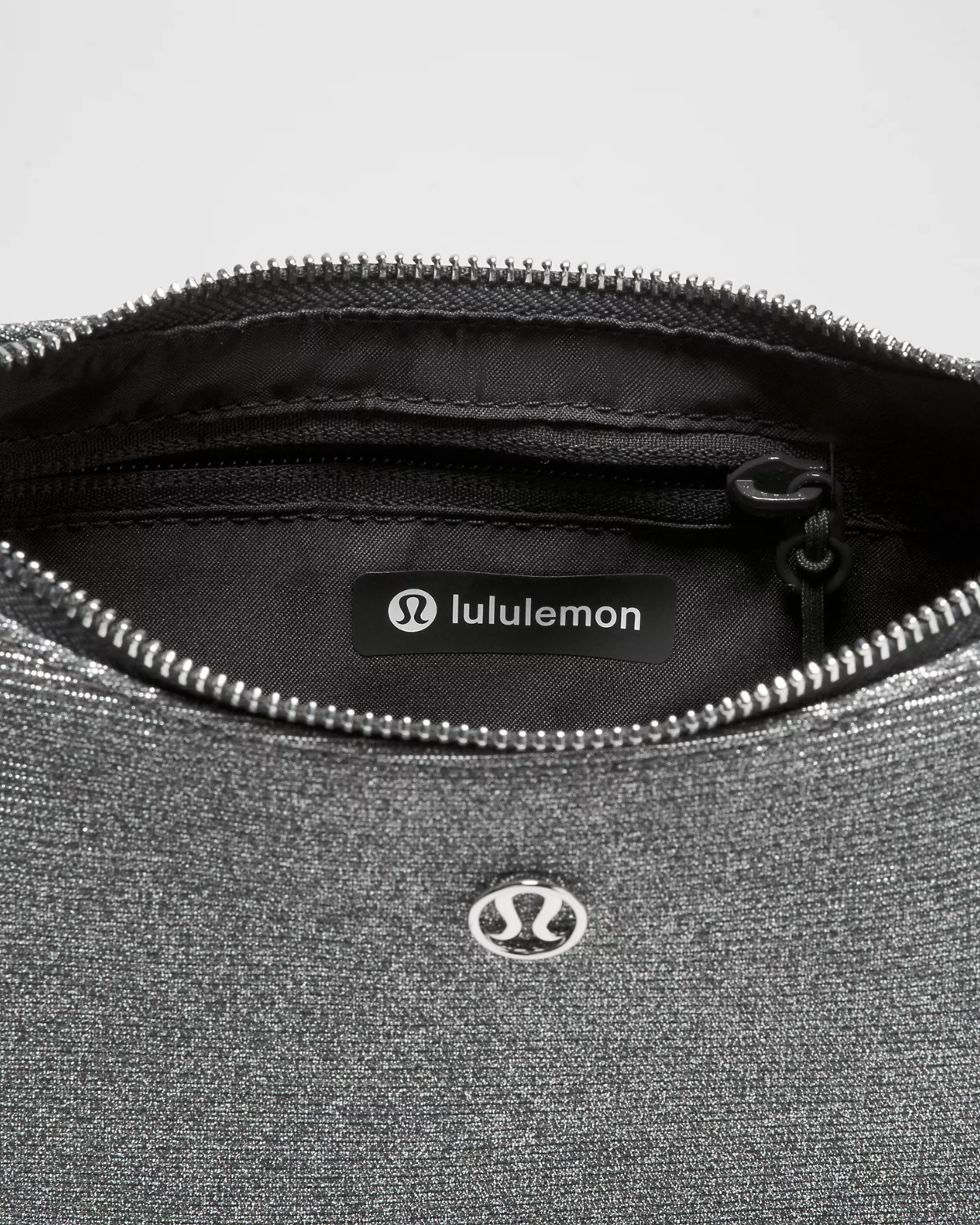 Lululemon City Essentials Small Shoulder Bag 3L Glitter in Dark Silver