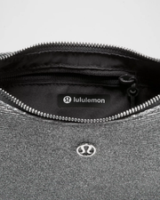 Lululemon City Essentials Small Shoulder Bag 3L Glitter in Dark Silver