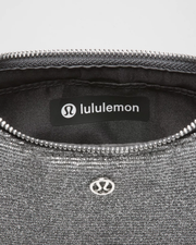 Lululemon City Essentials Nano Shoulder Bag Glitter in Dark Silver