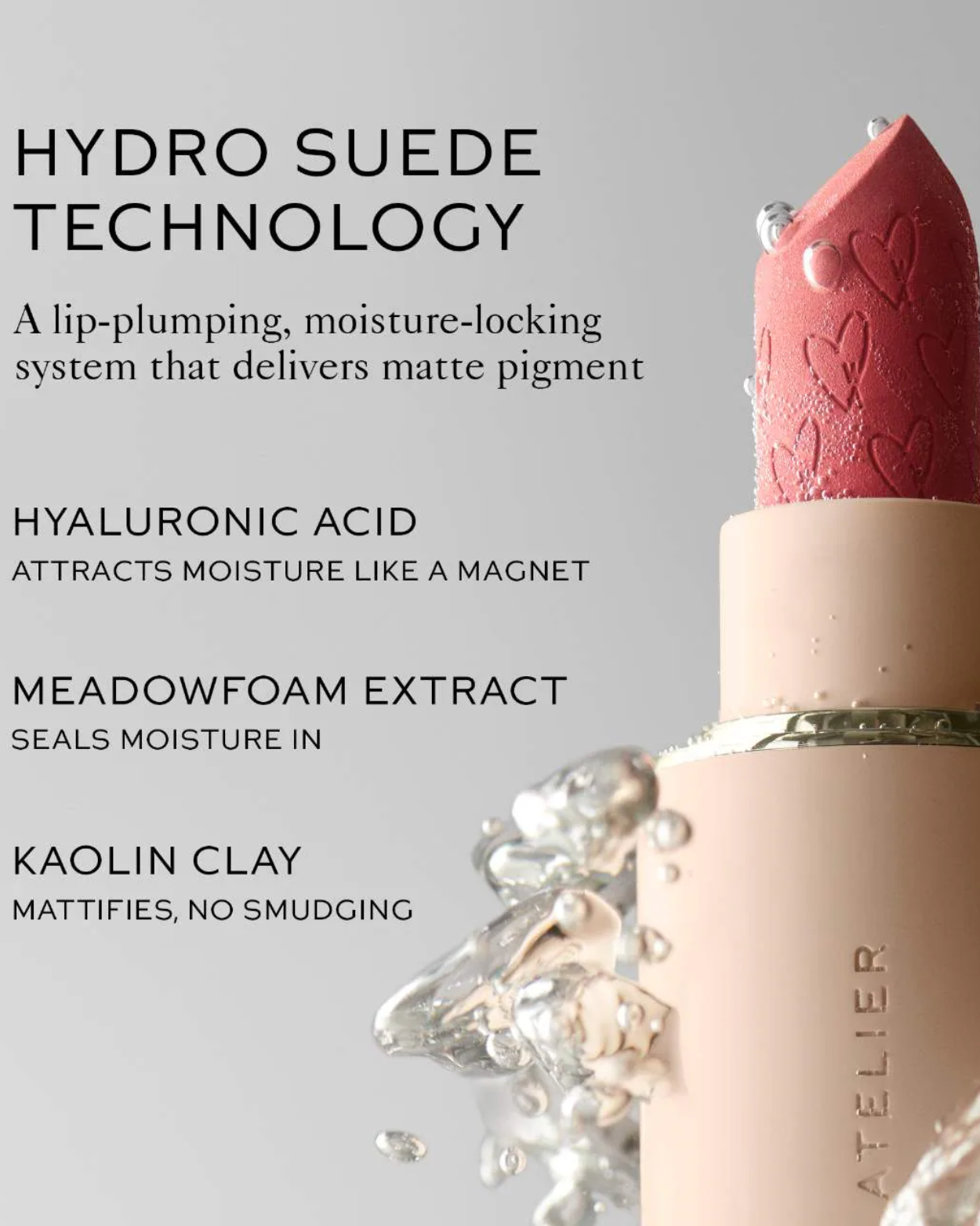 Westman Atelier Lip Suede Hydrating Matte Lipstick with Hyaluronic Acid | Shade: Petal - dusty nude