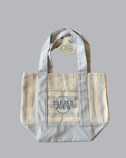 Trader Joe's Limited Striped Mini Canvas Tote Bags
