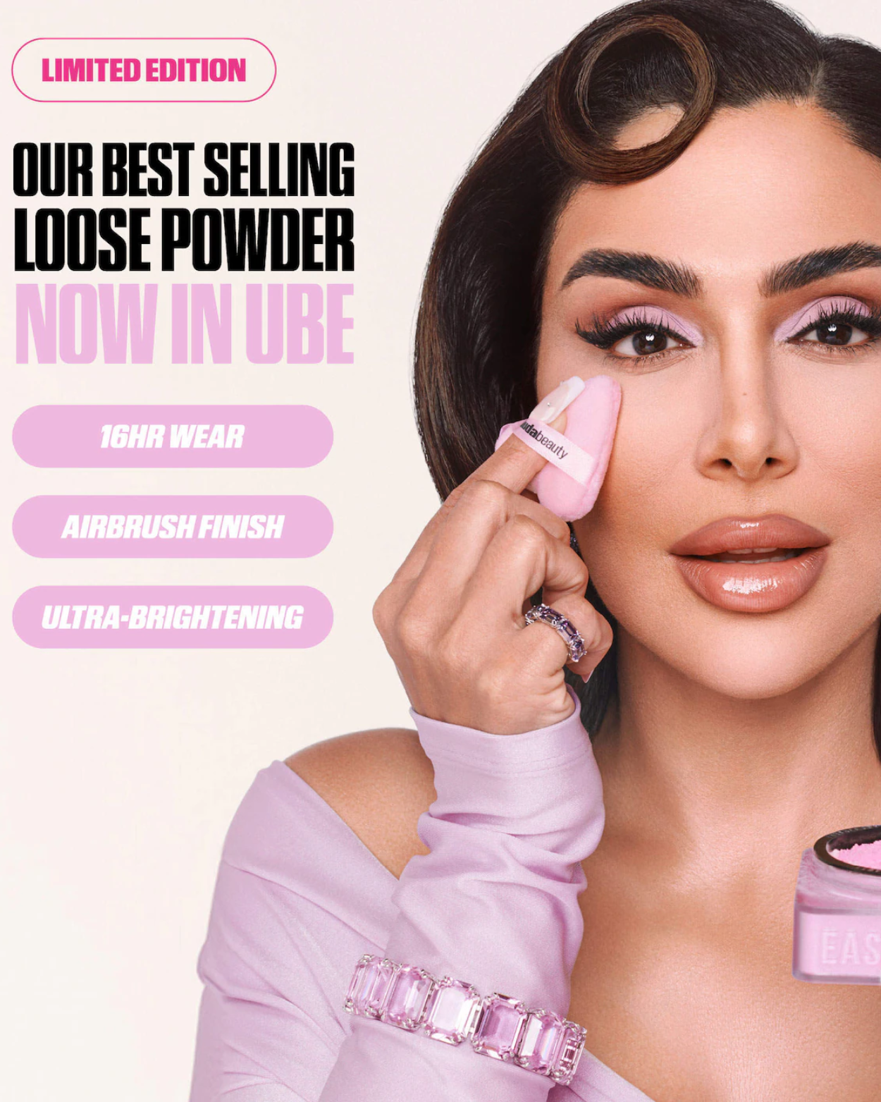 HUDA BEAUTY  Easy Bake Blurring Loose Baking & Setting Powder Matte finish - Standard size