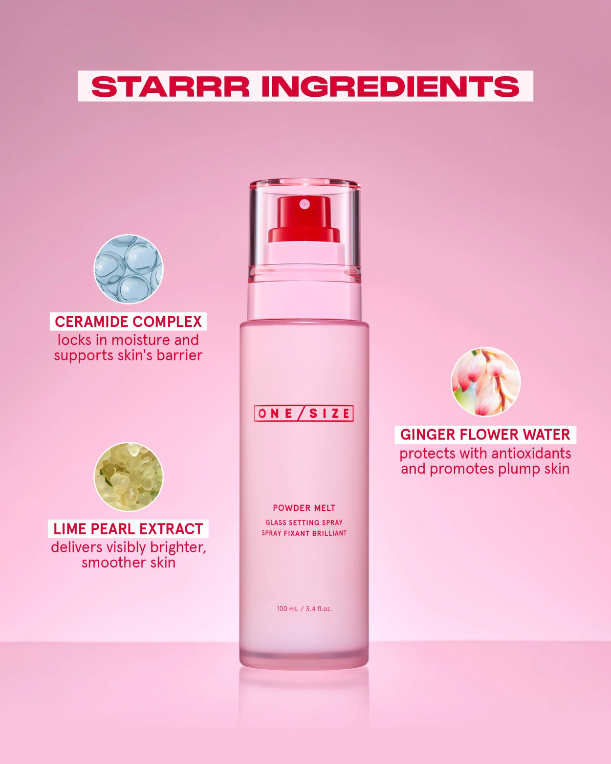 One/Size Powder Melt Glass Setting Spray (Size: 100ml)