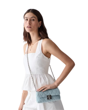 KS Carey Denim Wallet On Chain (KN709)