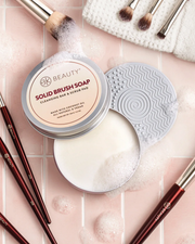Solid Brush Soap with Cleaning Pad