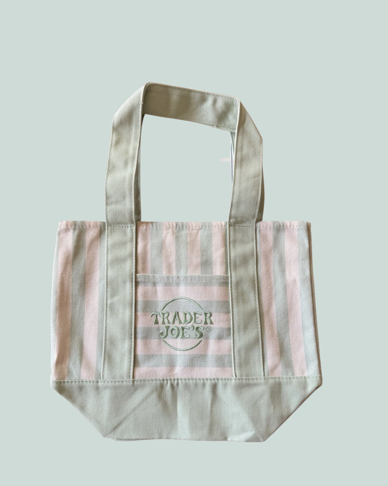 Trader Joe's Limited Striped Mini Canvas Tote Bags