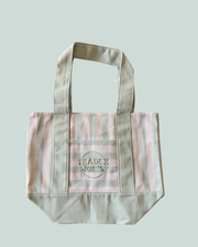 Trader Joe's Limited Striped Mini Canvas Tote Bags