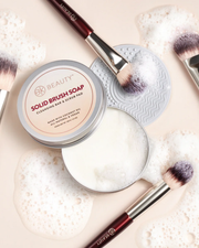 Solid Brush Soap with Cleaning Pad