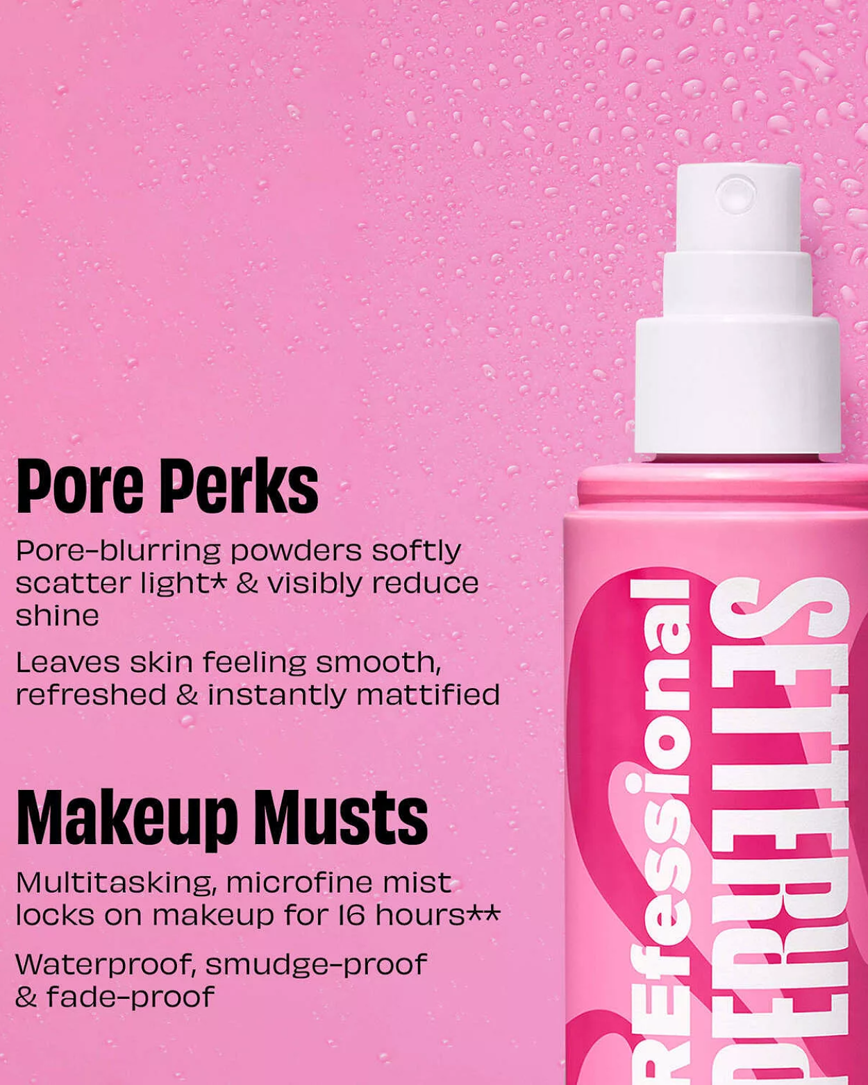 Benefit Cosmetics The POREfessional: Super Setter Pore-Minimizing Waterproof Setting Spray
