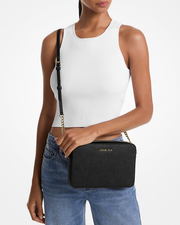 [100% Authentic ✅ or Money Back Guaranteed] Jet Set Large Saffiano Leather Crossbody Bag (35T8GTTC9L)