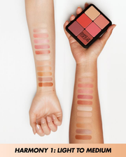 MAKE UP FOREVER HD SKIN FACE ESSENTIALS PALETTE WITH HIGHLIGHTERS |  Harmony 1 - Light to medium