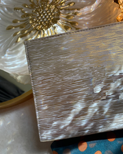 YSLoveskin Cosmetic White Gold Zip Pouch Clutch Makeup Bag