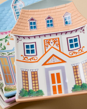 Lenox Spice Village House Accent Plates, Set of 4