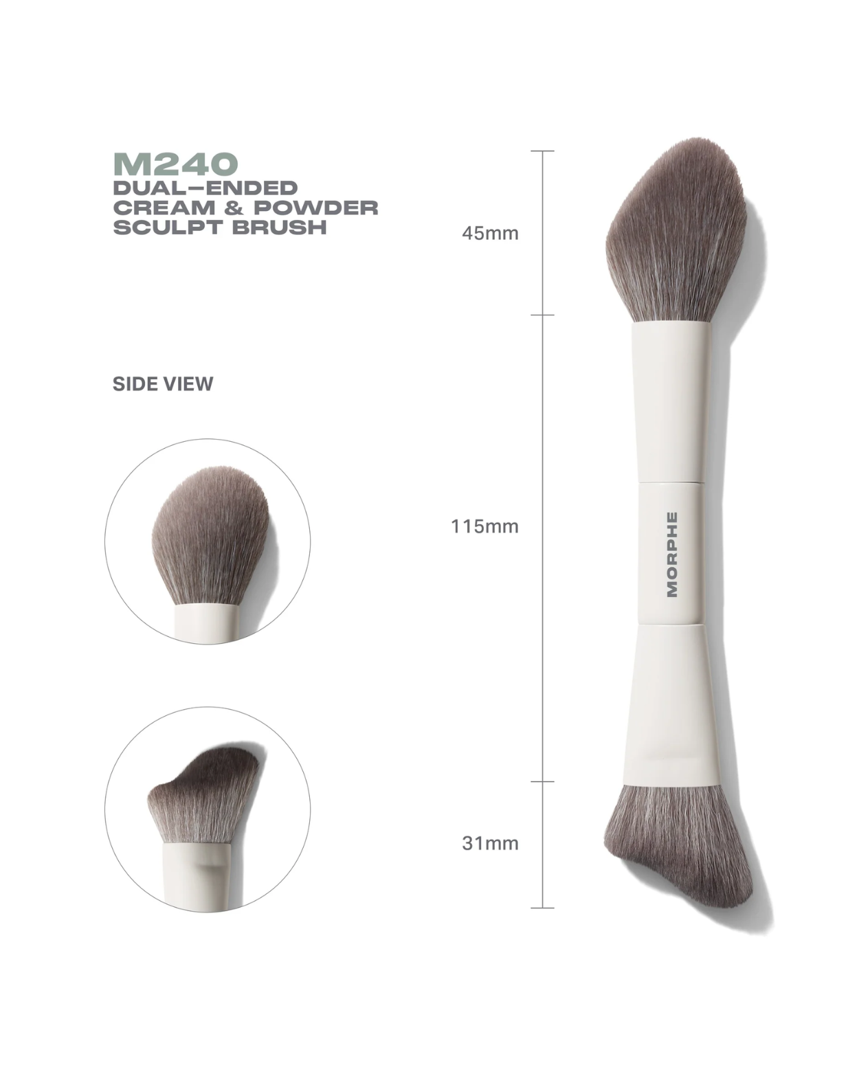 Morphe Dual-Ended Cream & Powder Sculpt Brush