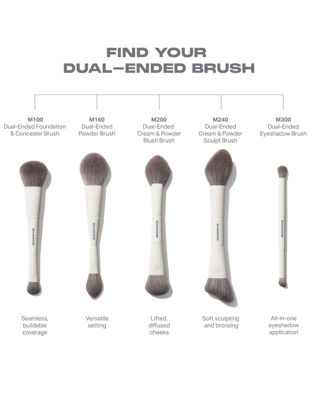 Morphe Dual-Ended Cream & Powder Sculpt Brush