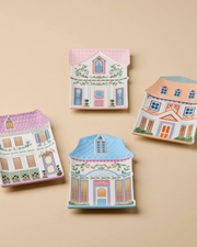 Lenox Spice Village House Accent Plates, Set of 4