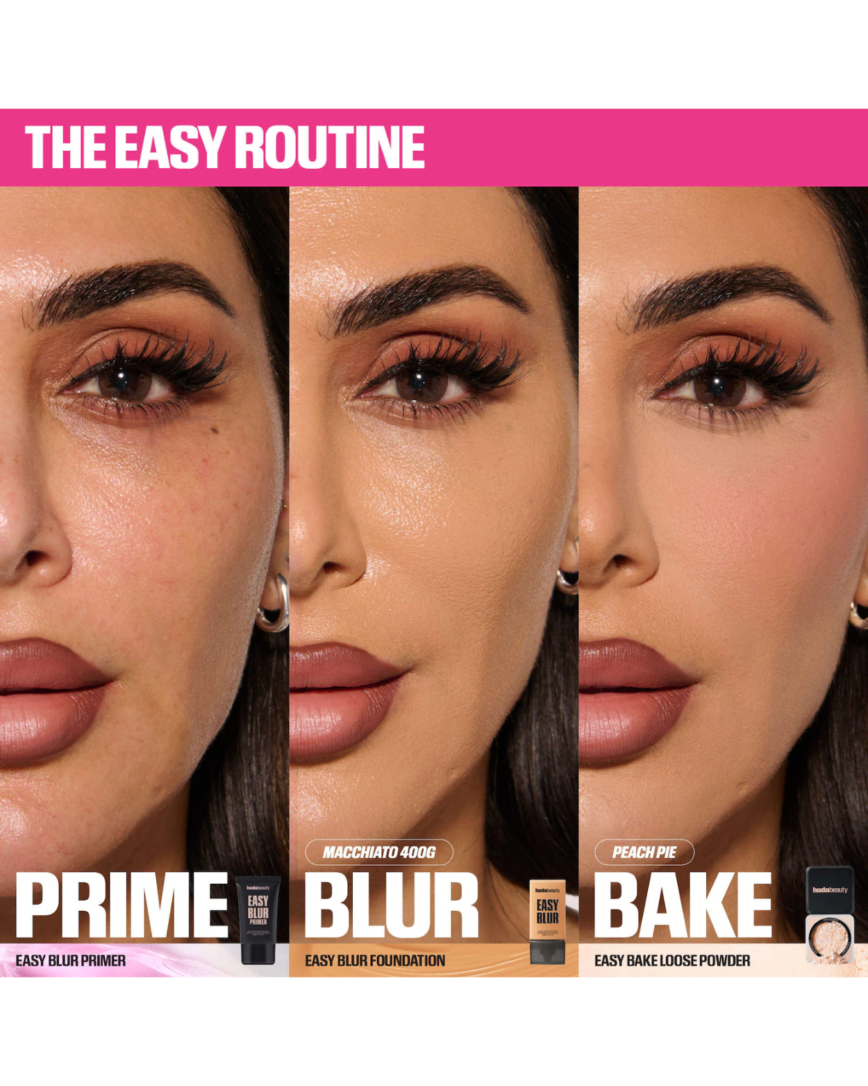 HUDA BEAUTY  Easy Bake Blurring Loose Baking & Setting Powder Matte finish - Standard size