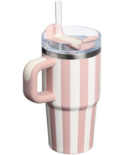 Stanley 20 oz. Quencher H2.0 FlowState Tumbler - Oasis Collection in Peach Whip Cabana Gloss