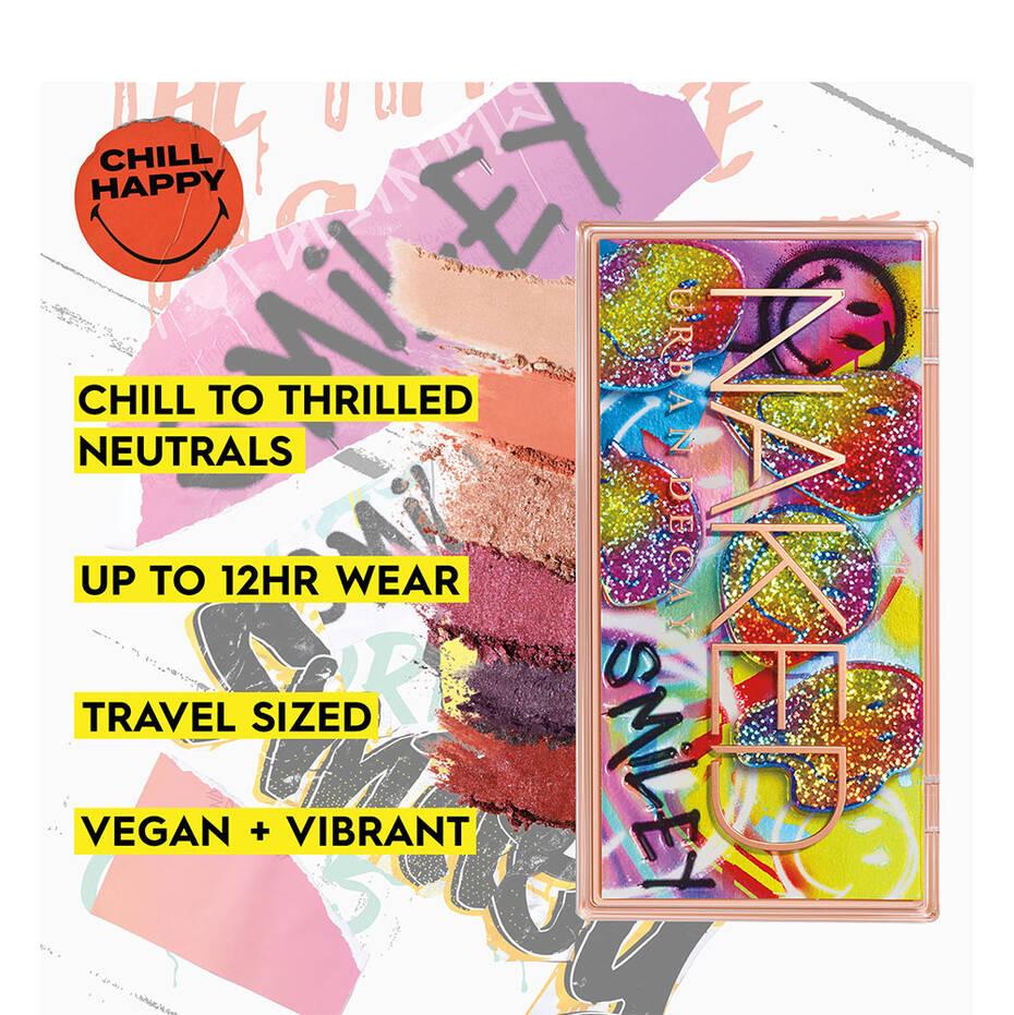 UR BAN DE CAY X SMILEY® NAKED MINI EYESHADOW PALETTE SHADE NAKED CHILL HAPPY