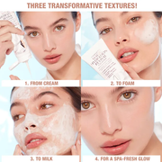 Charlotte’s Magic Hydration Revival Cleanser Cream to Foam to Milk with Hyaluronic Acid + Peptide (Net Vol. 120ml)