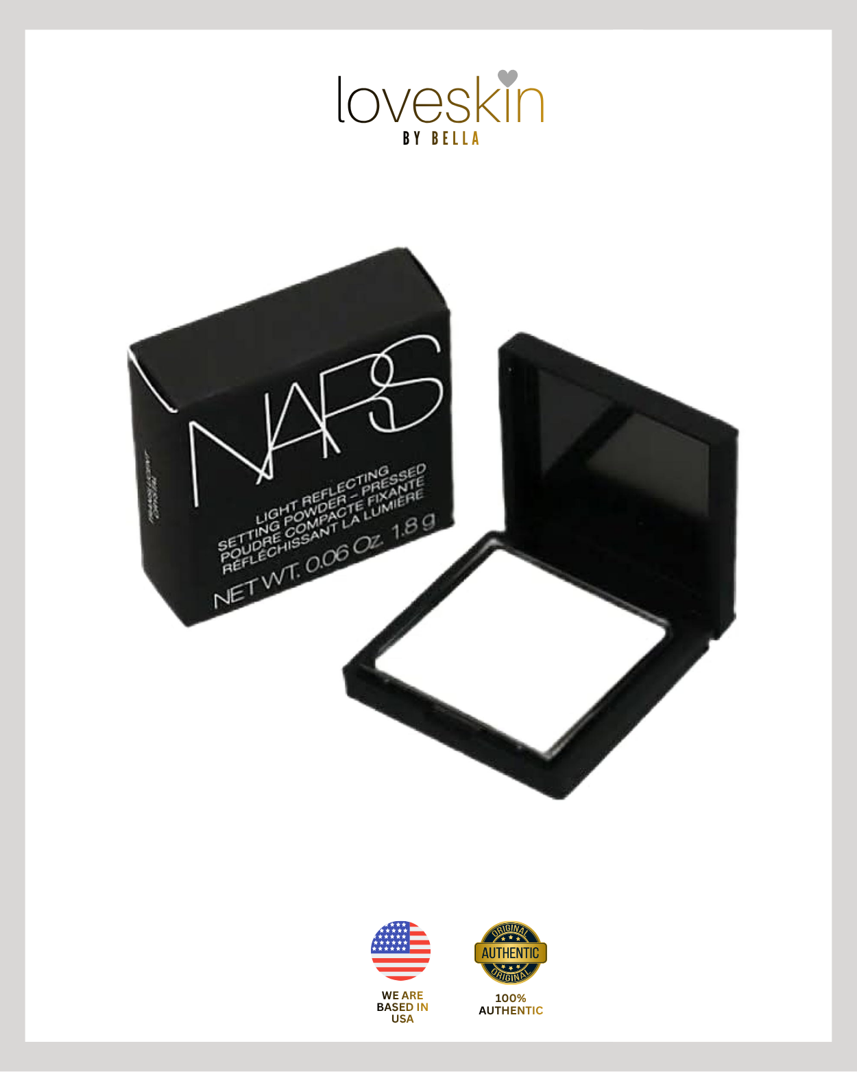 NARS Light Reflecting Pressed Setting Powder - Translucent Crystal, 0.06 oz SMALL SIZE
