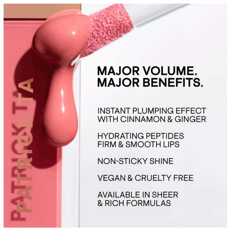 Patrick Ta Major Volume Plumping Gloss Shade Want Her [Size 9ml]