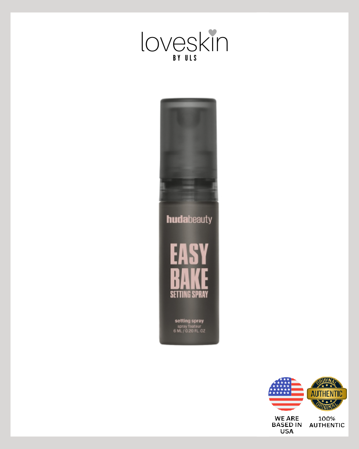 Mini Huda Beauty Easy Bake Setting Spray SIze 6ml/0.21oz