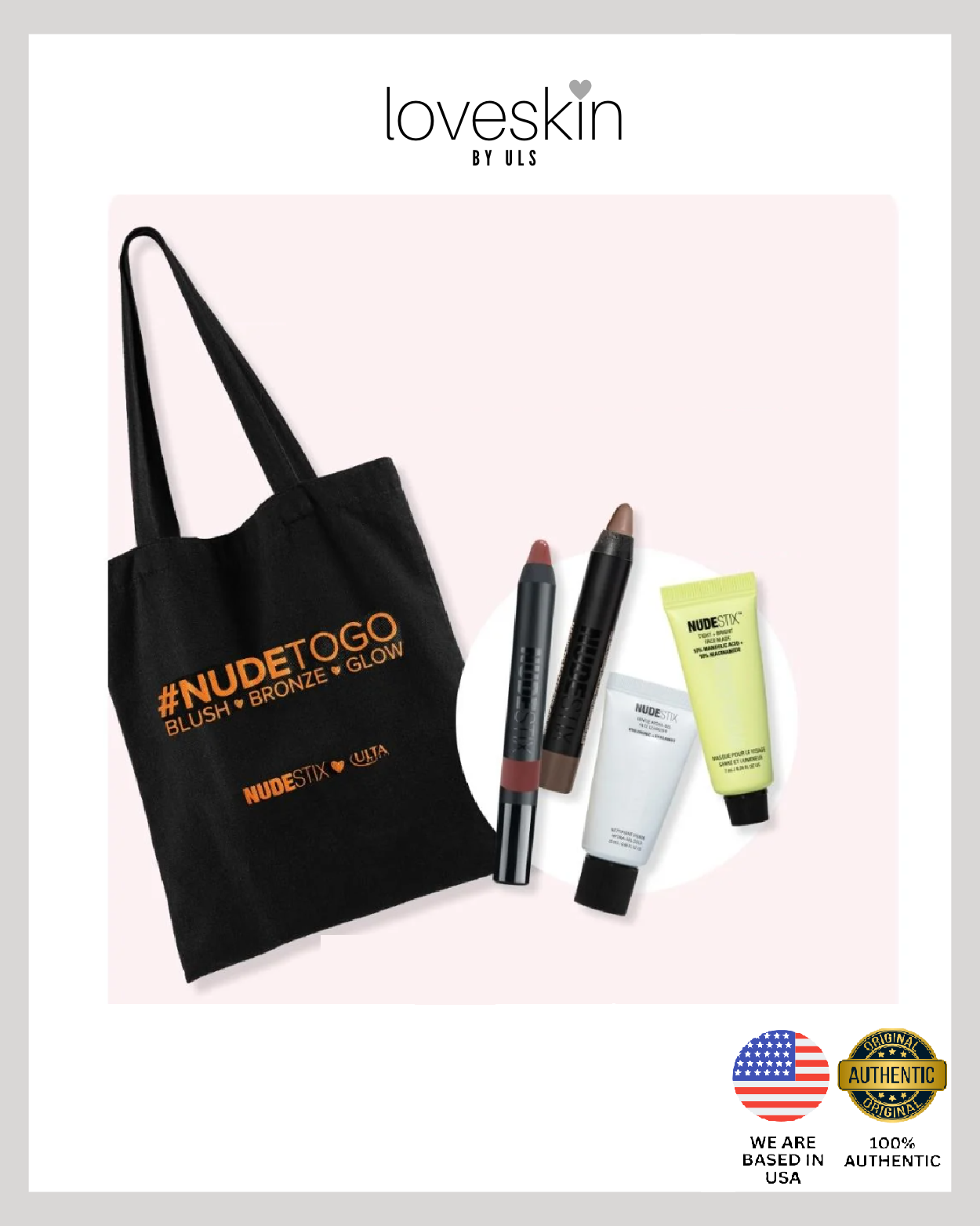 NUDESTIX x ULTA Tote Bag with 4-pcs Deluxe Samples