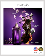 Mugler Alien, Angel, and Goddess Mini Parfums set with Vegan Leather Clutch