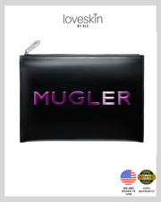 Mugler Alien, Angel, and Goddess Mini Parfums set with Vegan Leather Clutch