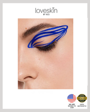 About-Face Matte Fluid Eye Paint™ Pigmented Saturated Liquid Eye Color in No Queen Blues 4.5 ml / 0.15 fl oz