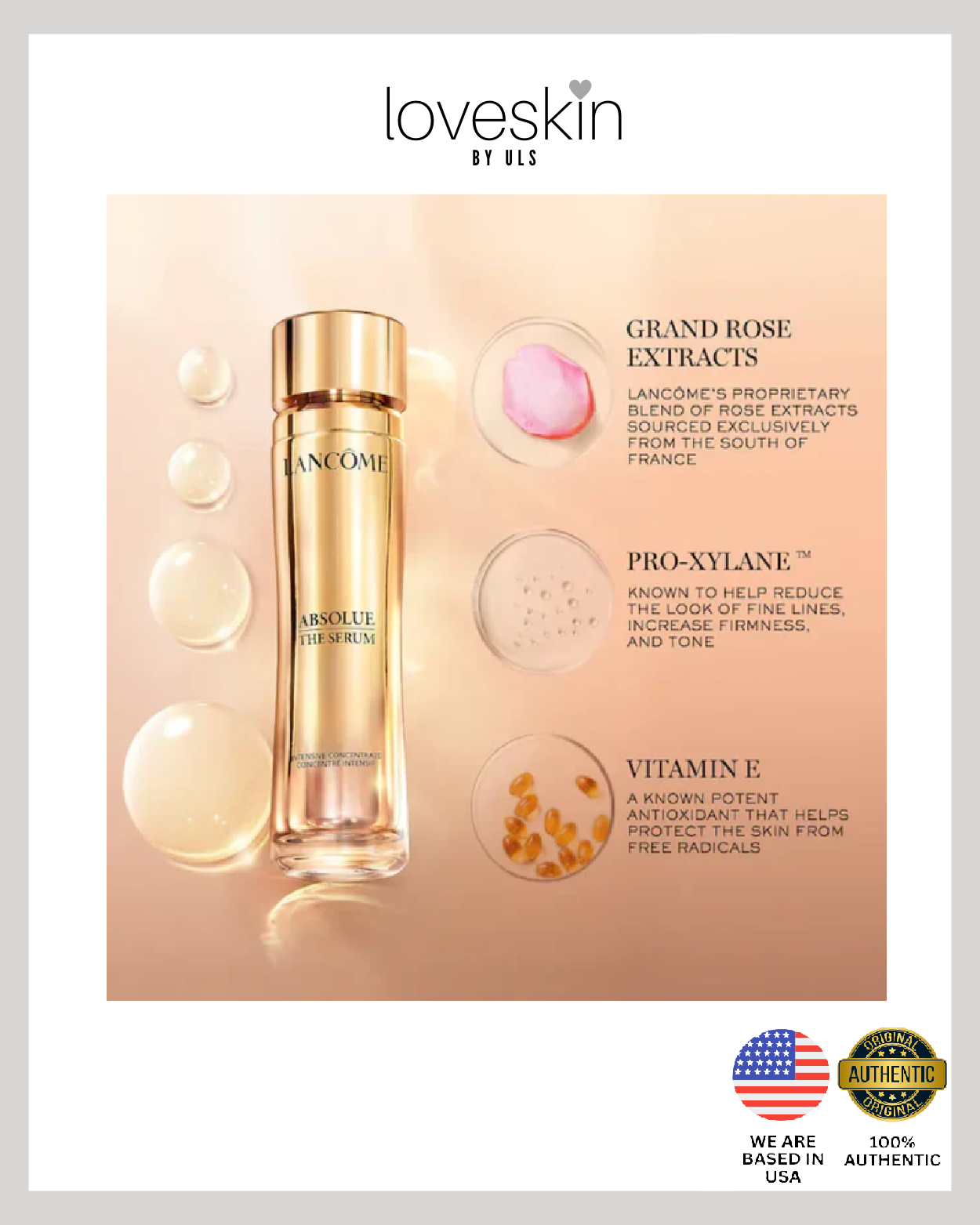 LΛNCOME ABSOLUE THE SERUM INTENSIVE CONCENTRATE WITH GRAND ROSE EXTRACT 5ML