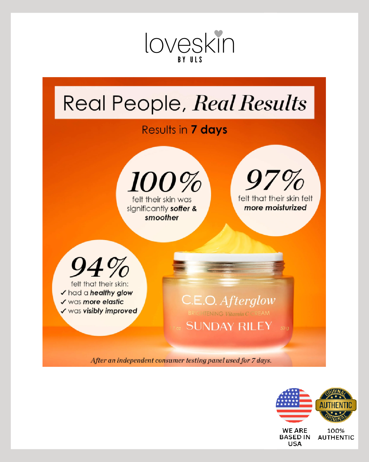 Sunday Riley C.E.O Afterglow Brightening Vitamin C Gel Cream (Size: 8g/0.3oz)