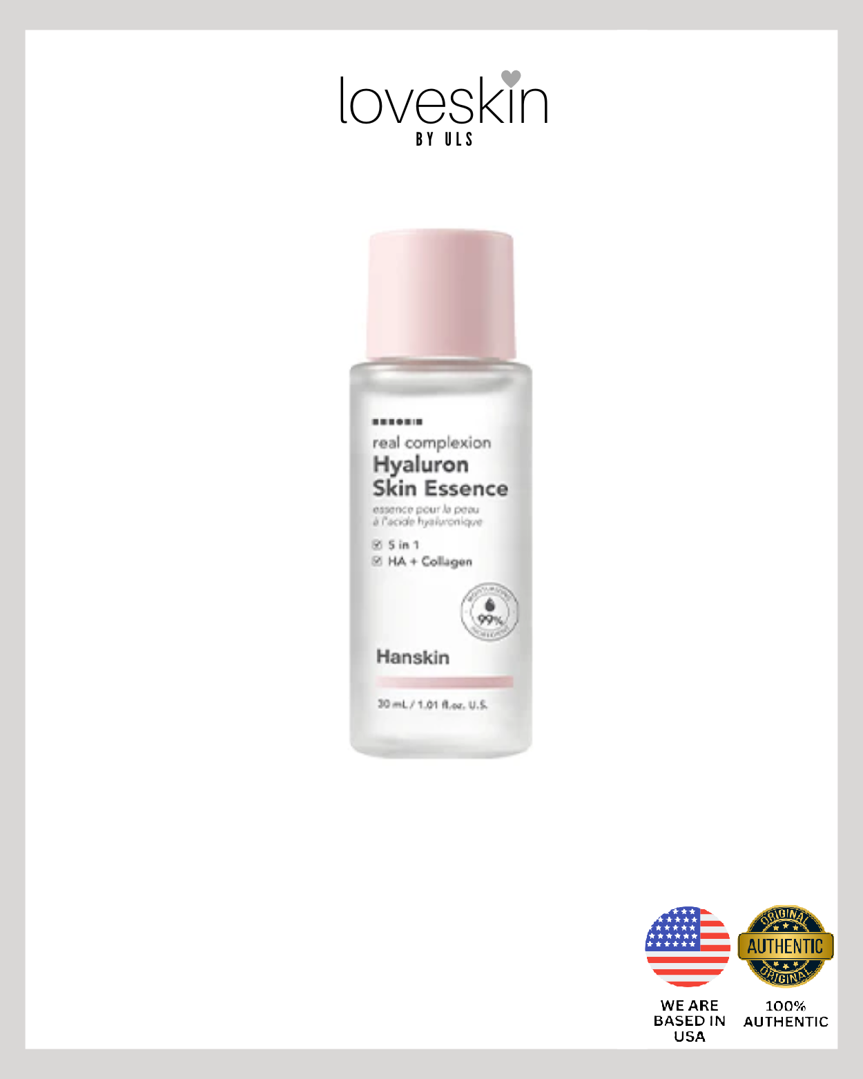 Hanskin Real Complexion Hyaluron Skin Essence with Collagen (Size: 30ml)
