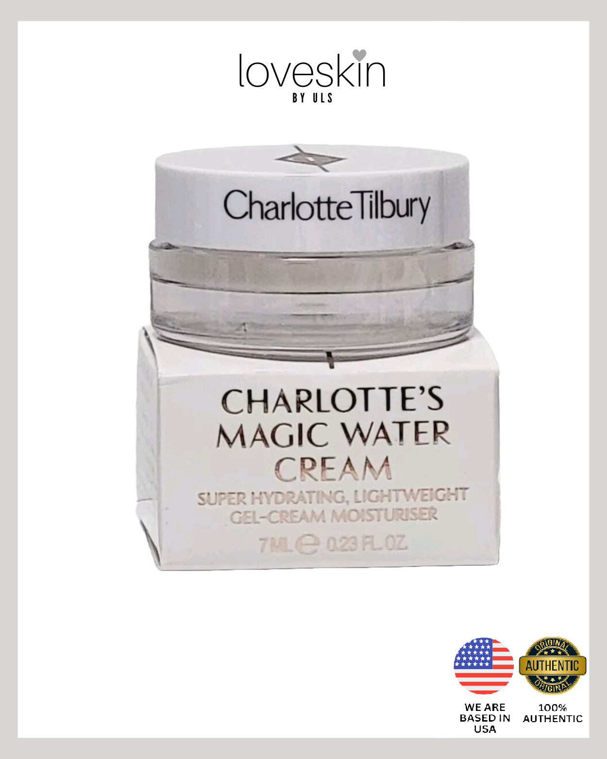 Charlotte’s Magic Water Cream Super Hydrating Gel-Cream Moisturizer (Size: 7ml/0.23oz)