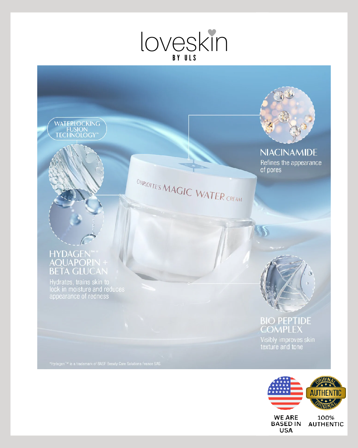 Charlotte’s Magic Water Cream Super Hydrating Gel-Cream Moisturizer (Size: 7ml/0.23oz)