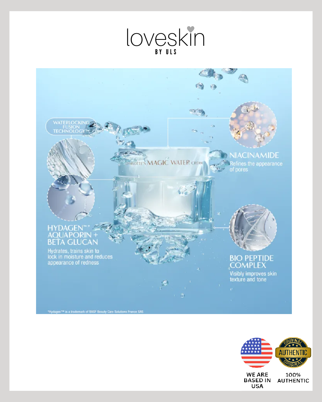 Charlotte’s Magic Water Cream Super Hydrating Gel-Cream Moisturizer (Size: 7ml/0.23oz)