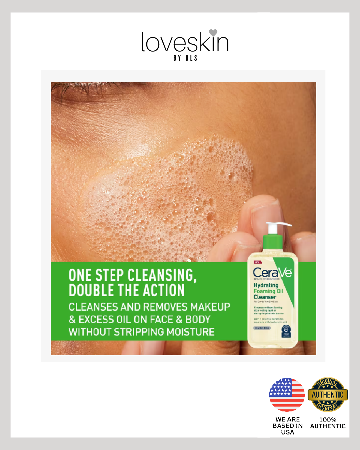 CeraVe Hydrating Foaming Oil Cleanser For Dry to Very Dry Skin (Size: 29ml)