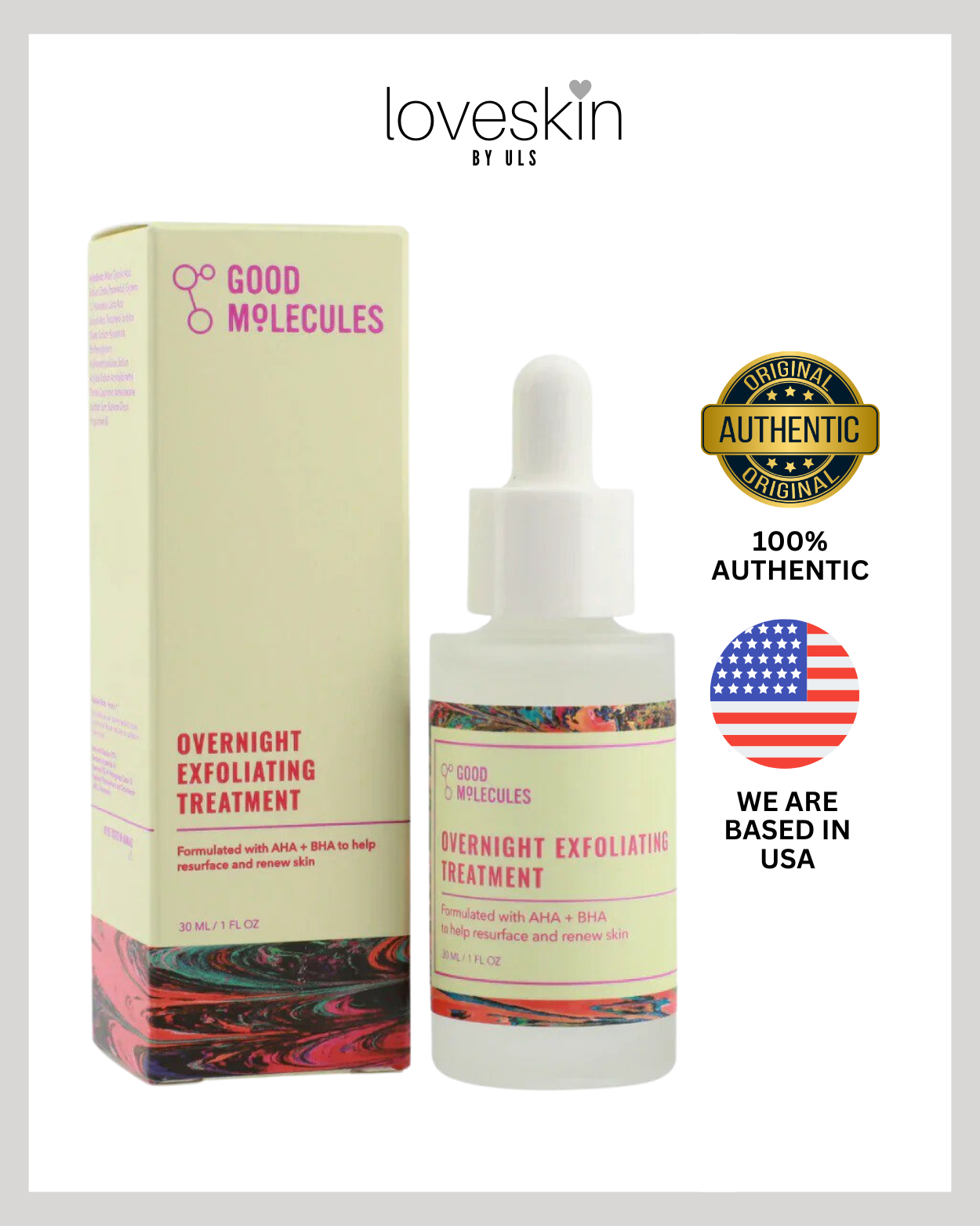 Good Molecules overnight exfoliating treatment 30ml