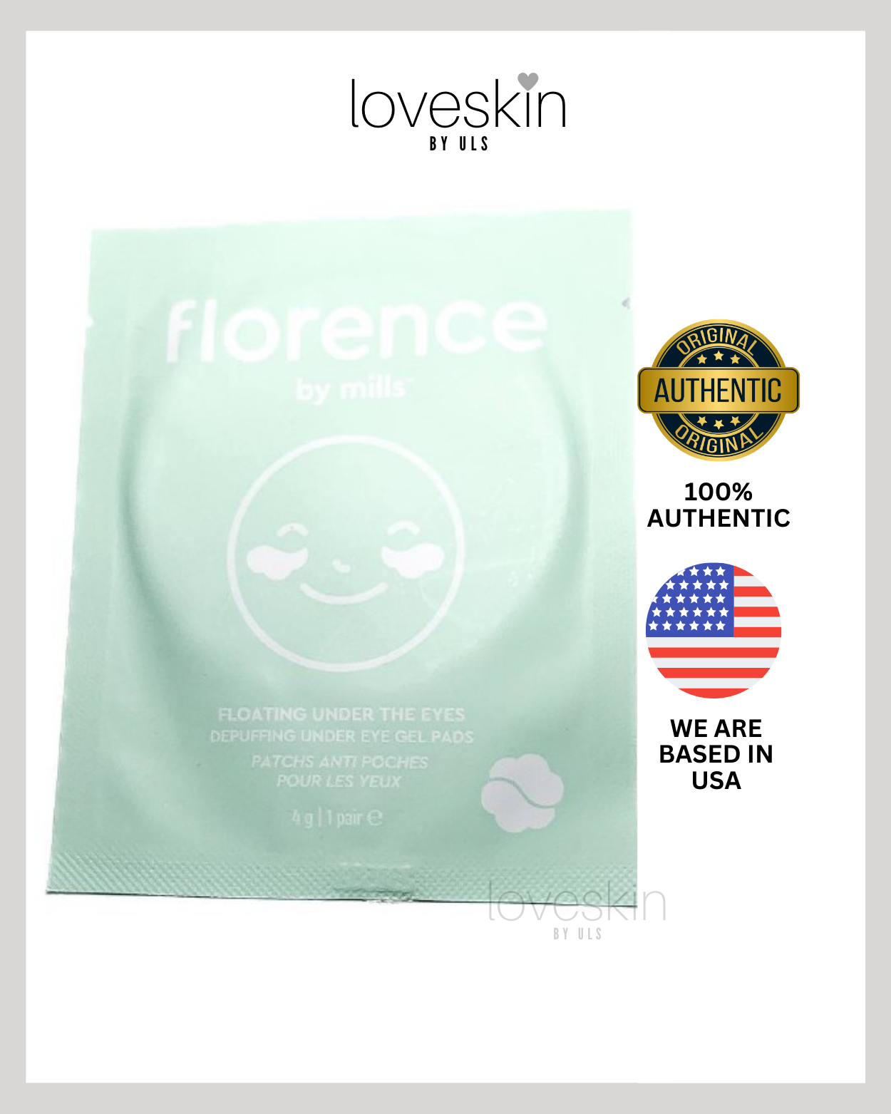 Florence By Mills Floating Under The Eyes Depuffing Gel Pad - 1pair