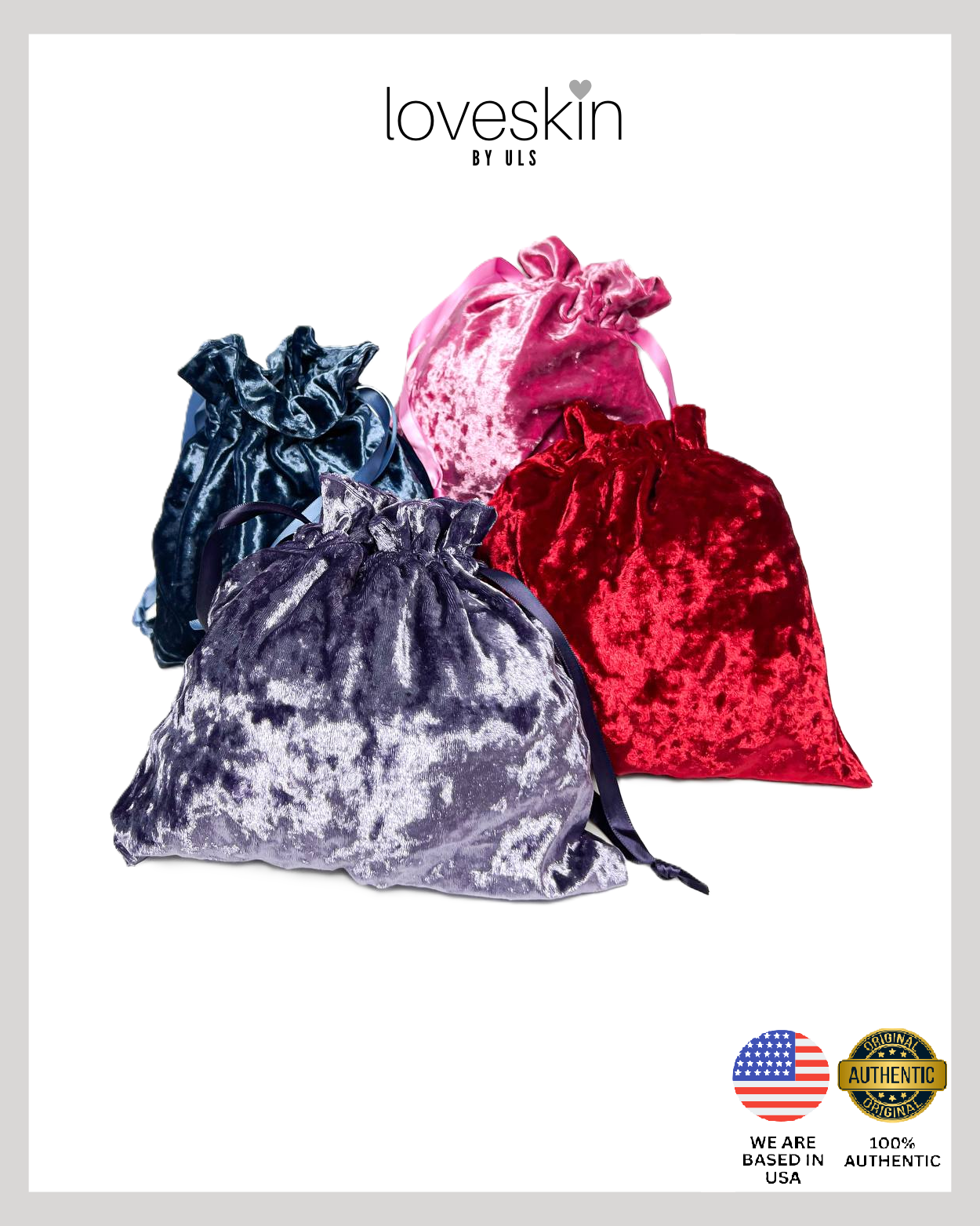 ULTA Beauty Cosmetic Bag Velvet Drawstring Pouch (Size ~20cm x 20cm)