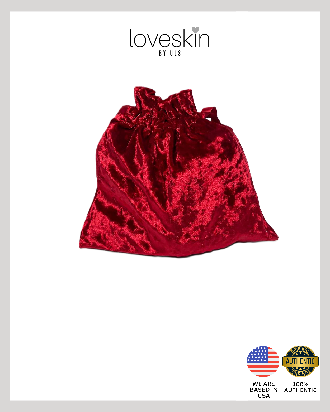 ULTA Beauty Cosmetic Bag Velvet Drawstring Pouch (Size ~20cm x 20cm)