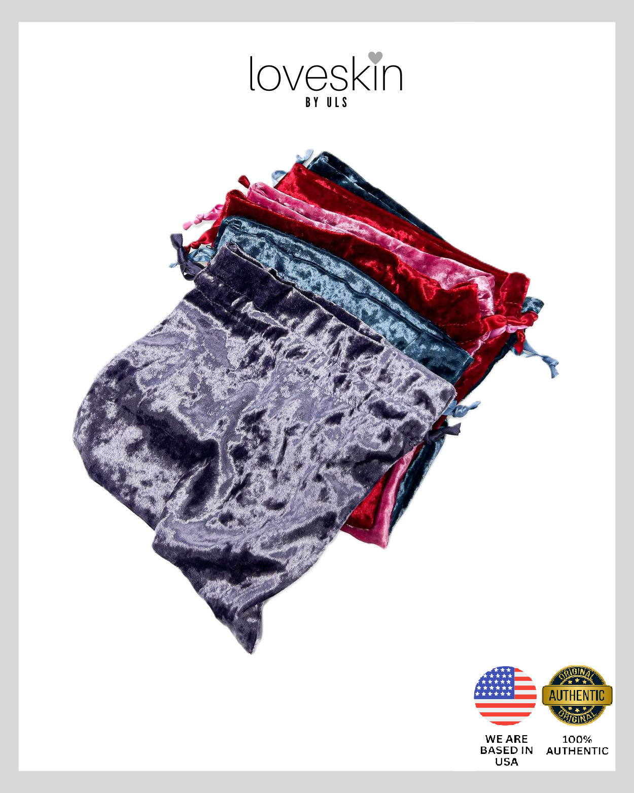 ULTA Beauty Cosmetic Bag Velvet Drawstring Pouch (Size ~20cm x 20cm)