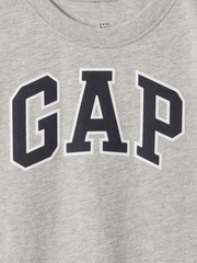 babyGap Logo T-Shirt - Gray And White Marl