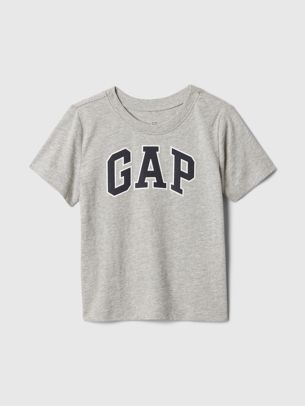 babyGap Logo T-Shirt - Gray And White Marl