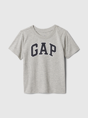 babyGap Logo T-Shirt - Gray And White Marl