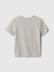 babyGap Logo T-Shirt - Gray And White Marl