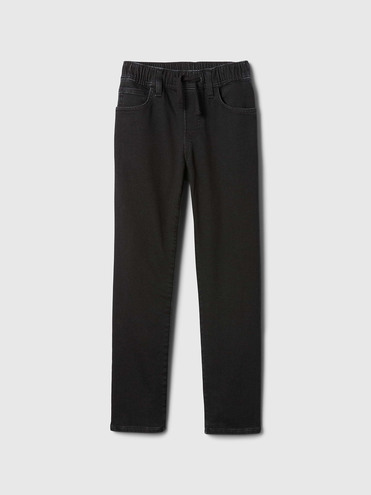 Kids Pull-On Original Straight Sweatpant Jeans - Black Wash