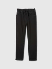 Kids Pull-On Original Straight Sweatpant Jeans - Black Wash